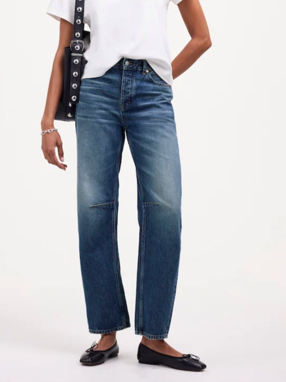 Madewell The Darted Barrel-Leg Jeans | Size 26